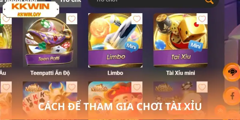 Hướng dẫn đặt cược KKWIN tài xỉu nhanh gọn